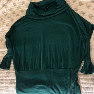 White House Black Market Teal Cowl Neck Sweater